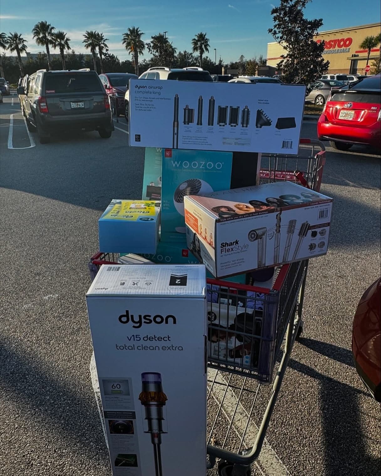 Produtos eletrônicos Dyson e Woozoo